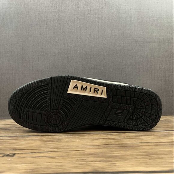 AMIRI Skeleton High Skel top Black And White Unisex Sneakers - Picture 3 of 14